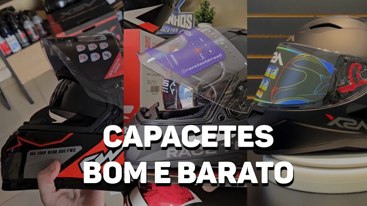 Capacetes custo-benef&iacute;cio que TODO motociclista deveria conhecer