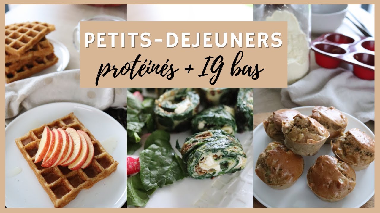 Petit déjeuner IG bas et protéiné - Recettes healthy et faciles sans sucre ajouté