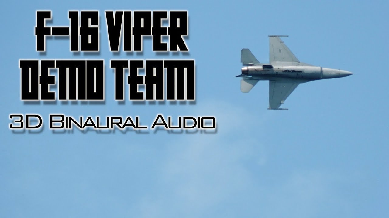 F-16 Viper Demo Team - Tacoma Freedom Fair (3D Binaural Audio)🎧