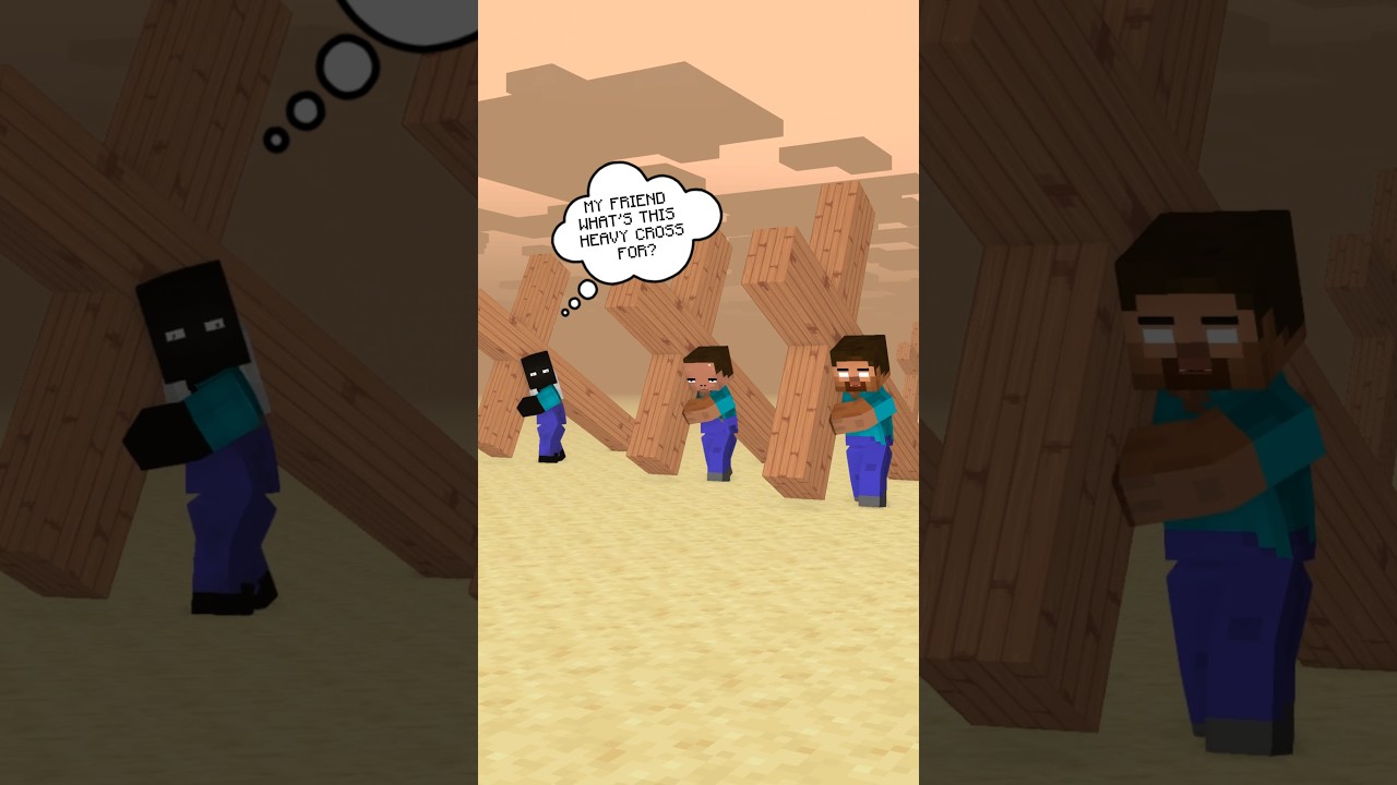 HELP Herobrine For Being A Good Friend #friendship #shorts #trending #anime