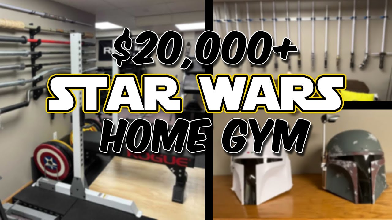 $20,000 Star Wars Home Gym Tour! | INSANE! | Rogue Fitness, Kabuki Strength, Titan Fitness