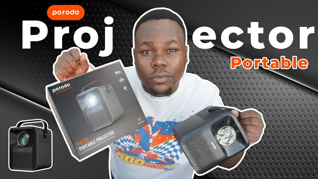 Porodo Portable Projector FHD Unboxing !