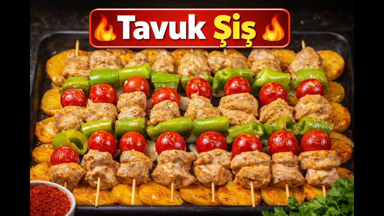 Efsane soslu Fırında Lokum Gibi Tavuk Şiş🍗 Dışı Kızarık İçi Sulu!