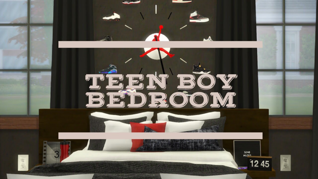 Sims 4: Teenage Boys Room #honeybrown +CC Links
