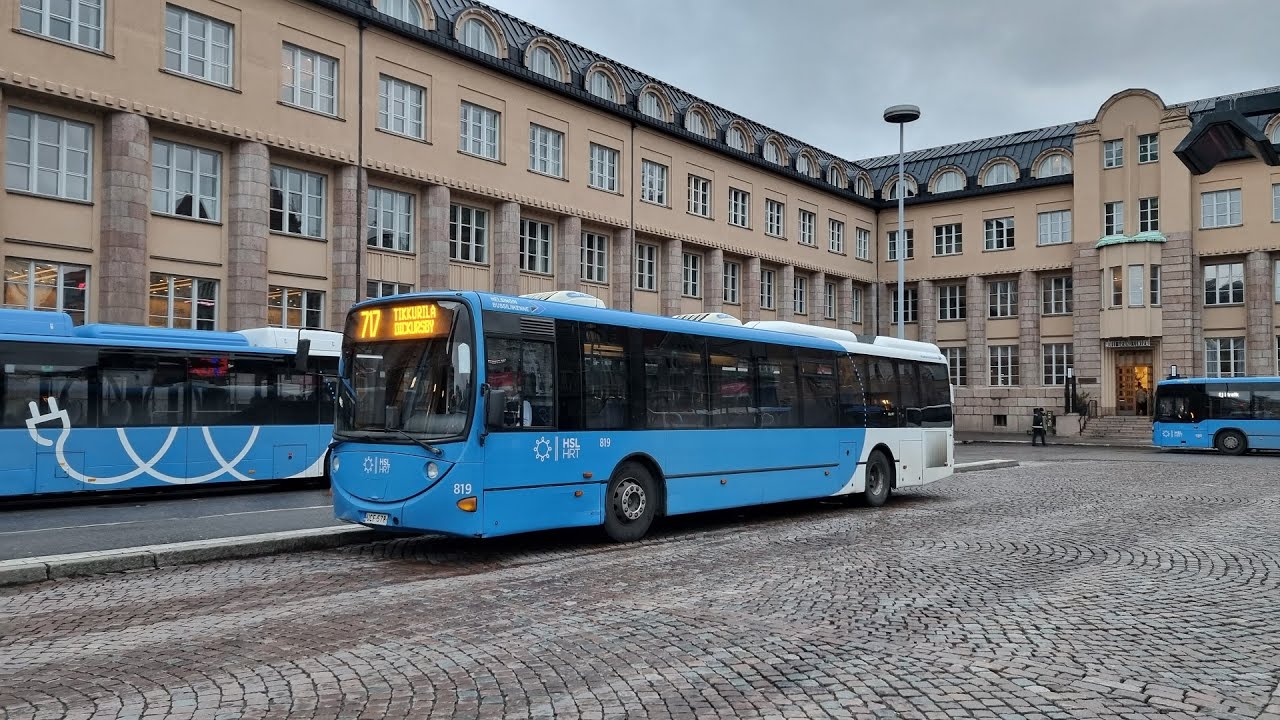 Scania Lahti Scala HelB 819 ZF Ecomat, line 717 Tikkurila - Nissas, Vantaa, Finland