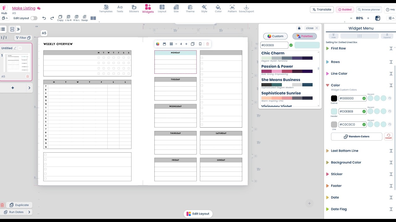 Как создавать печатные материалы в Plannify Pro (включая ежедневники с датами и быстрое изменение...