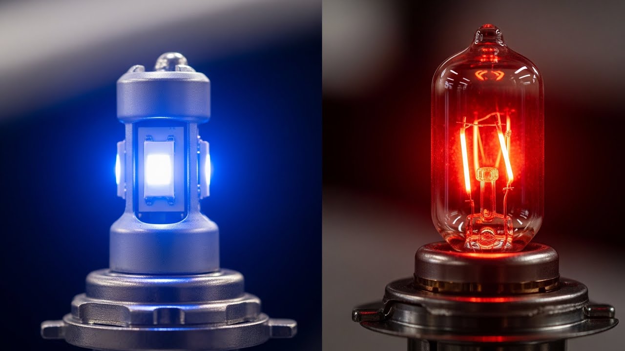 LED vs Halogen Headlight | Which is Better for Bikes & Cars?  Full Comparison