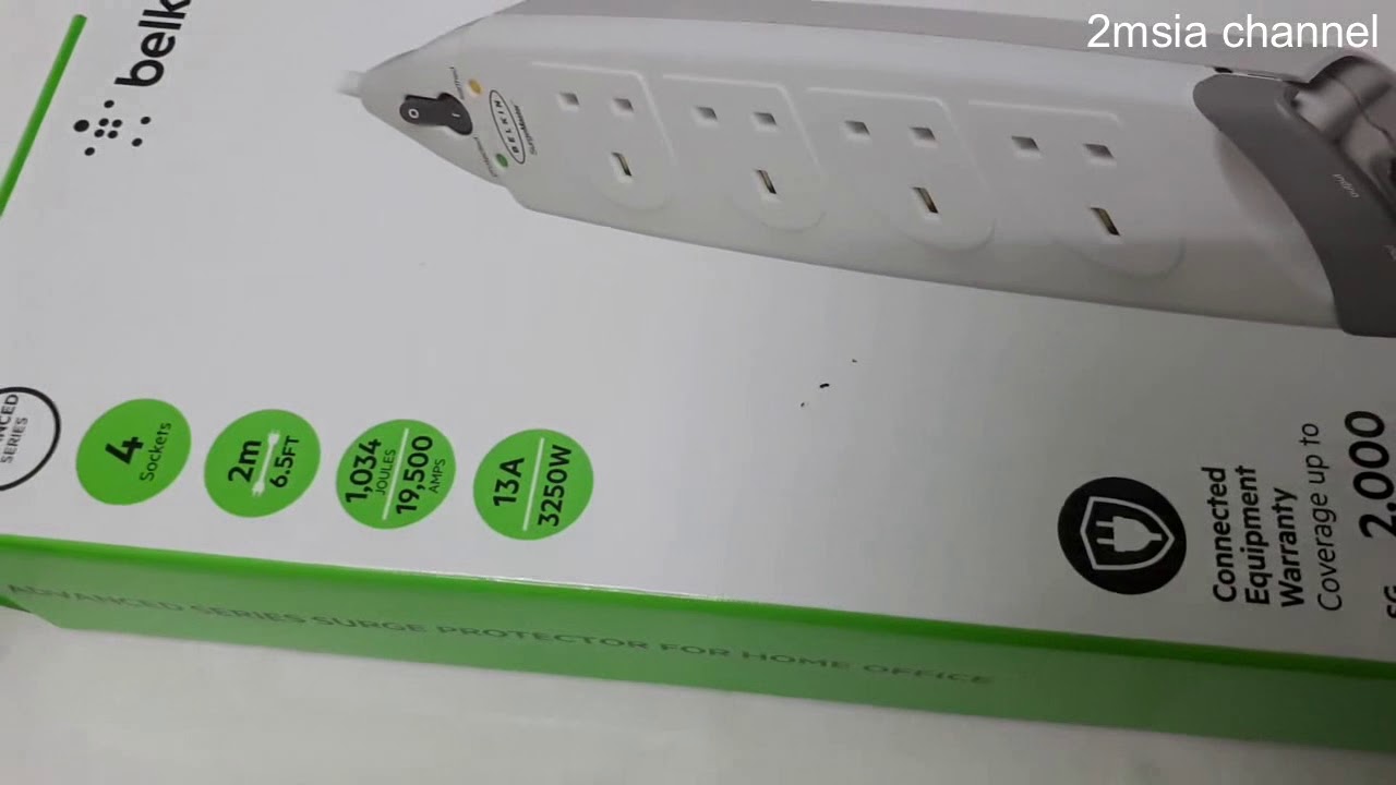 Belkin Surge Master Advanced Series Unboxing | Surge Protector Extension plug