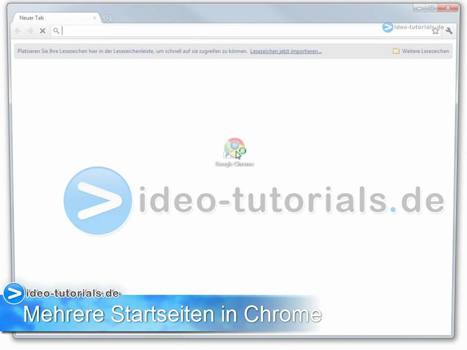 Startseiten in Google Chrome Browser einrichten - Startseite Anleitung