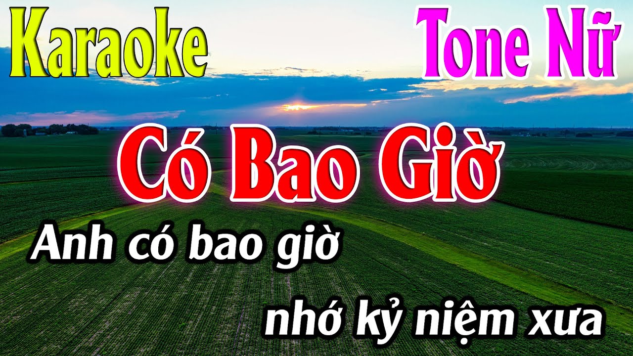 Có Bao Giờ Karaoke Tone Nữ ( G#m ) Beat Mới | Karaoke Lâm Organ