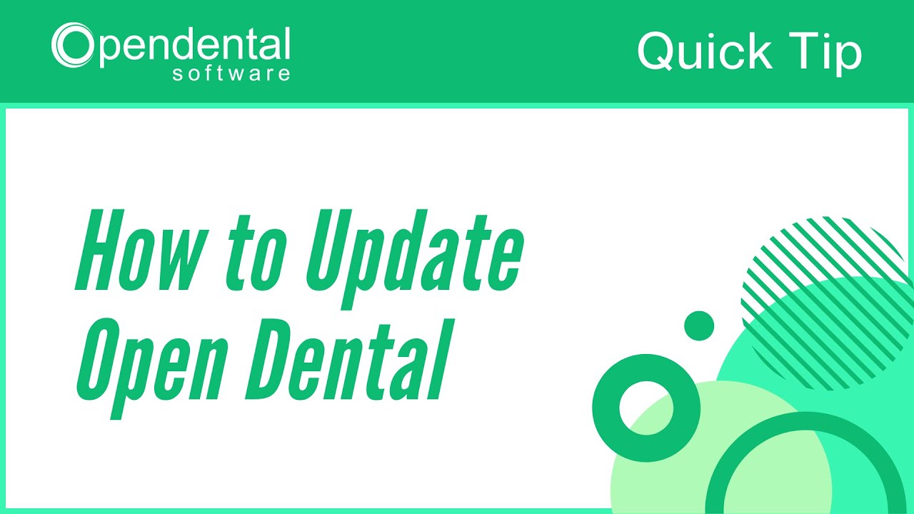 Совет: как обновить Open Dental до новой версии