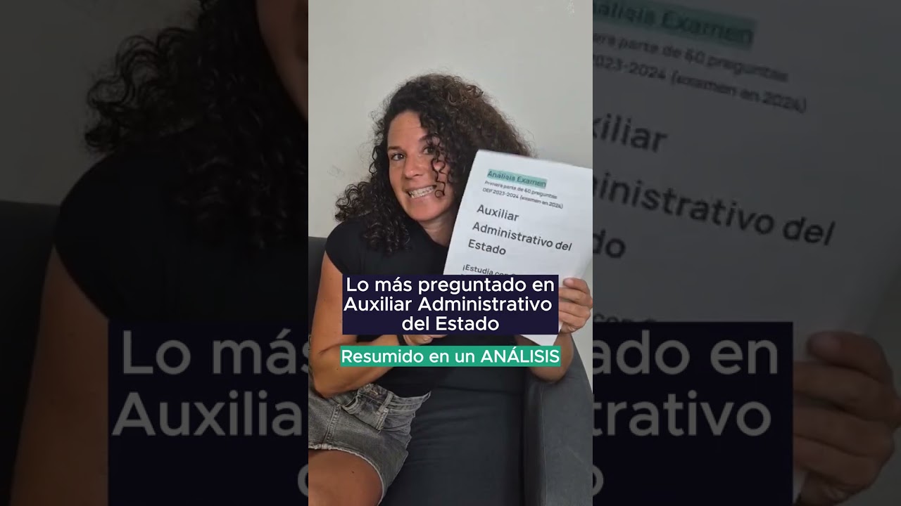 🎯 &iquest;Est&aacute;s preparando Auxiliar Administrativo del Estado?