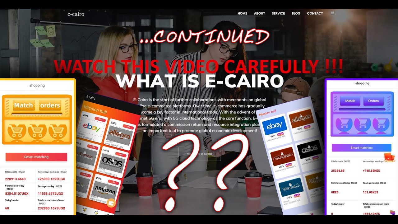 NEW FINDINGS about E-Cairo? (LEGIT OR SCAM) Order Matching Platform - 2