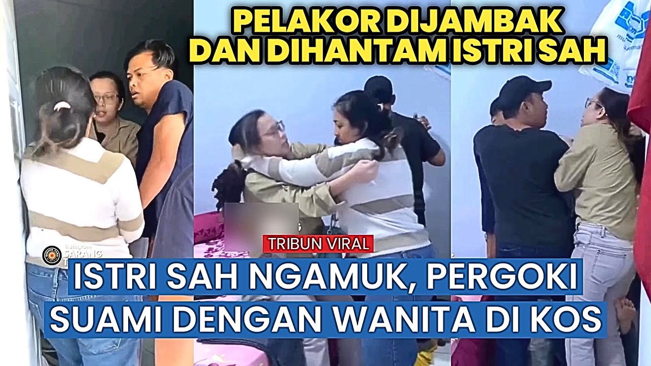 Istri Sah Mengamuk! Grebek Suami Mesra dengan Pelakor di Kosan &mdash; Teriakan Bikin Geger Warga