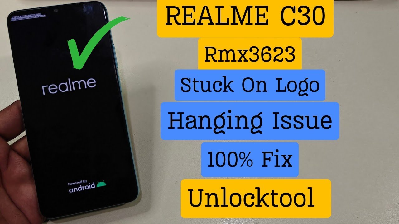 Realme C30 Flash With UnlockTool | Rmx3623 Hanging issue fix