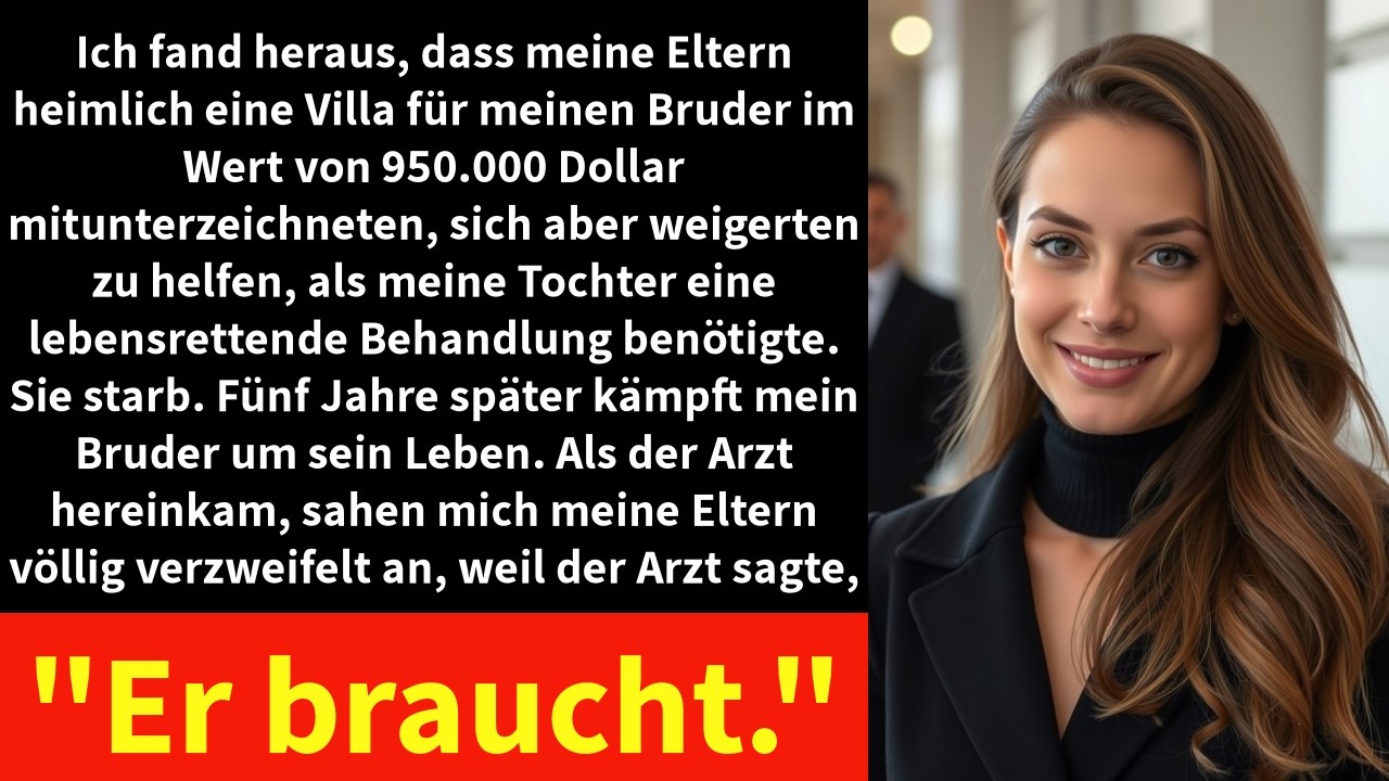 Ich fand heraus, dass meine Eltern heimlich eine Villa für meinen Bruder im Wert von 950.000 Dollar