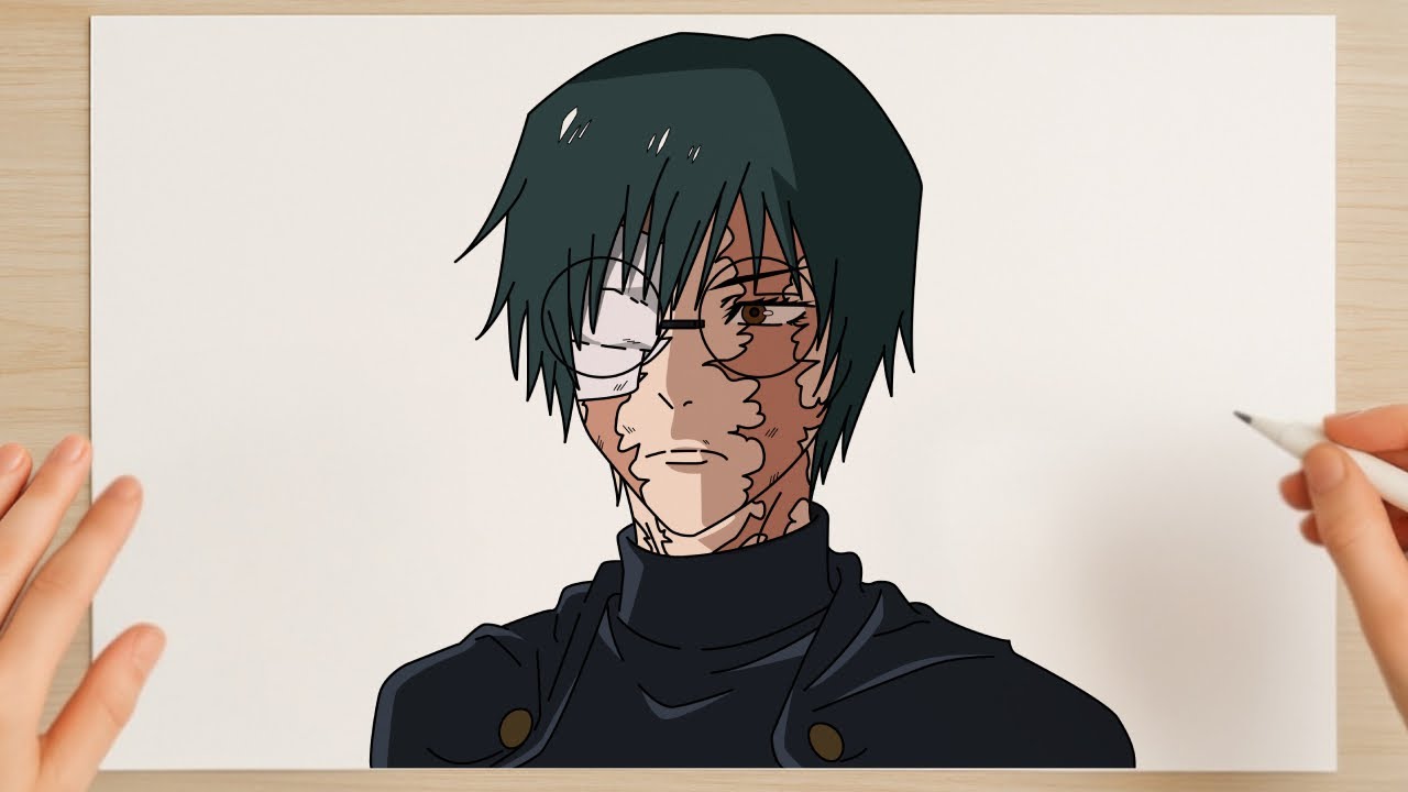 How to Draw Maki Zenin from Jujutsu Kaisen | Step-by-Step Tutorial