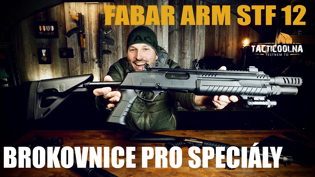 Fabarm STF 12. Brokovnice pro speciální jednotky AČR.