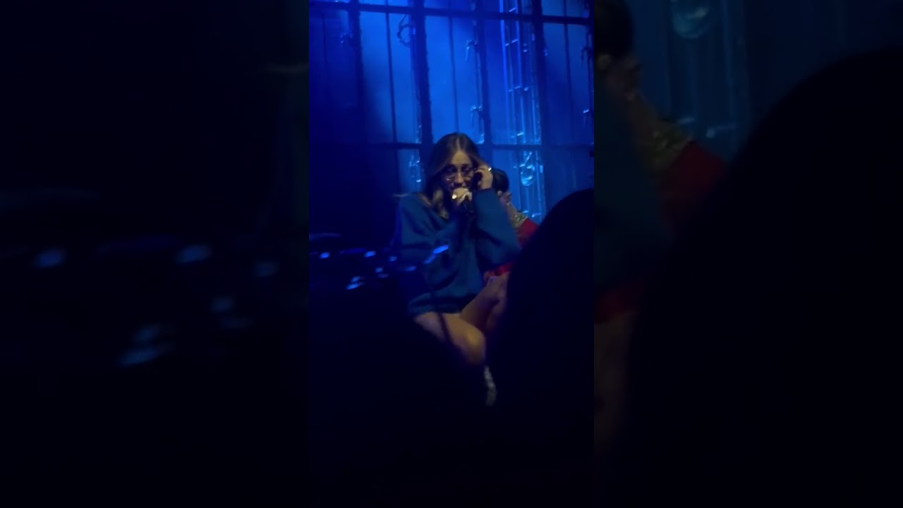 Tate McRae performing Wildest Dreams By Taylor Swift Live at the Are We Flying Tour VIP Soundcheck