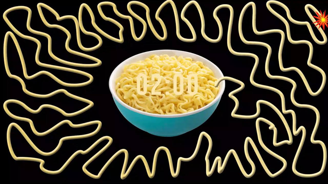 2 Minute Countdown Timer Bomb&ndash; Noodle Style! 🍜⏳