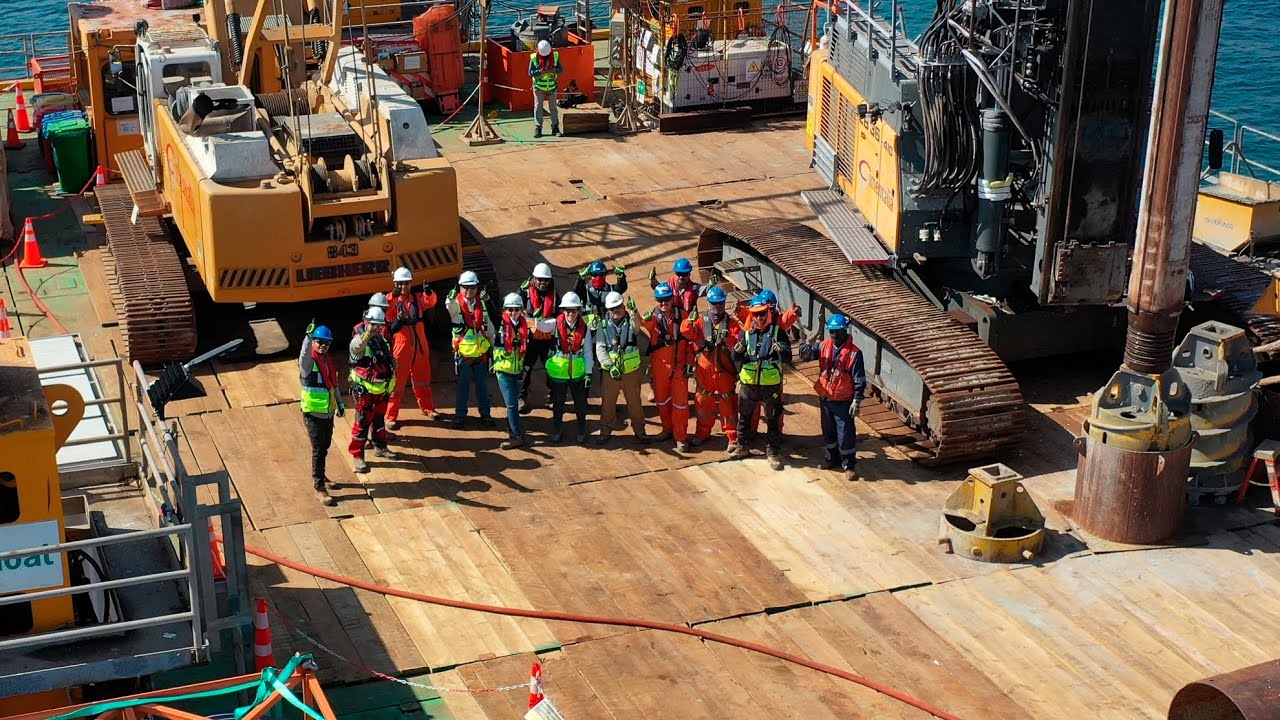 Jack Up y su trabajo en las obras marinas para la Planta Desaladora