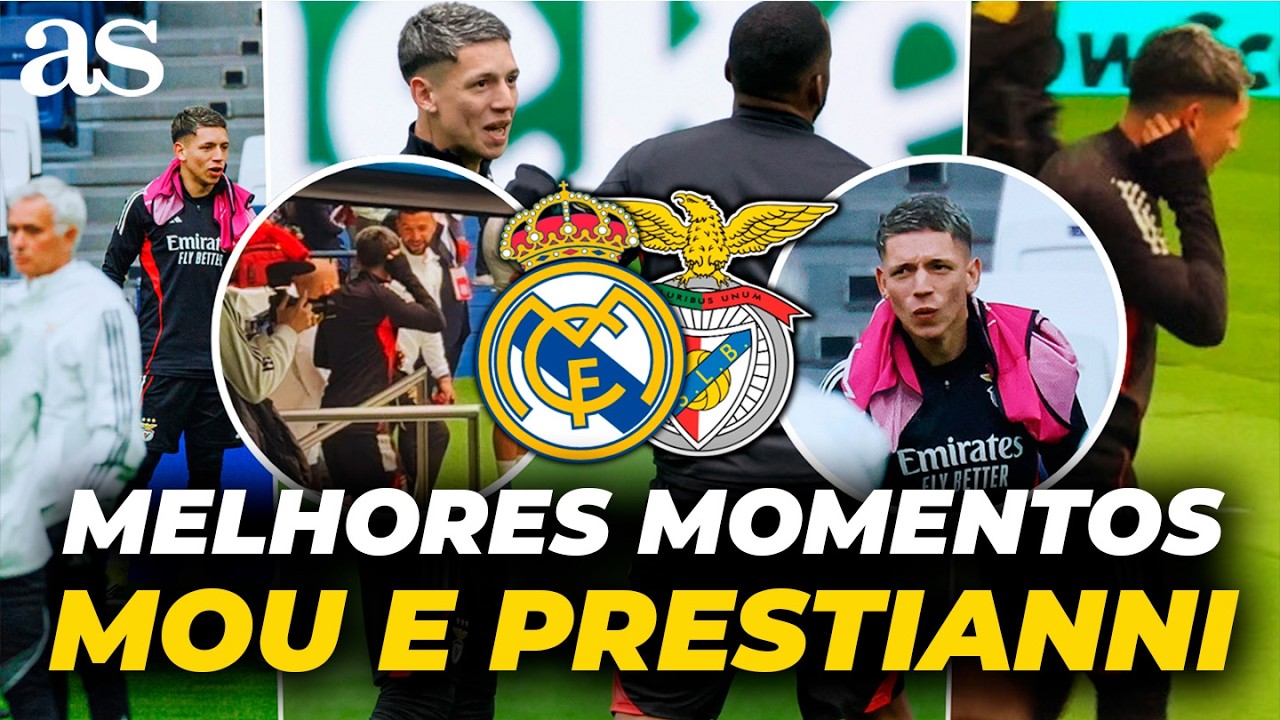 MELHORES MOMENTOS de MOURINHO e PRESTIANNI no SANTIAGO BERNABÉU na prévia contra o REAL MADRID