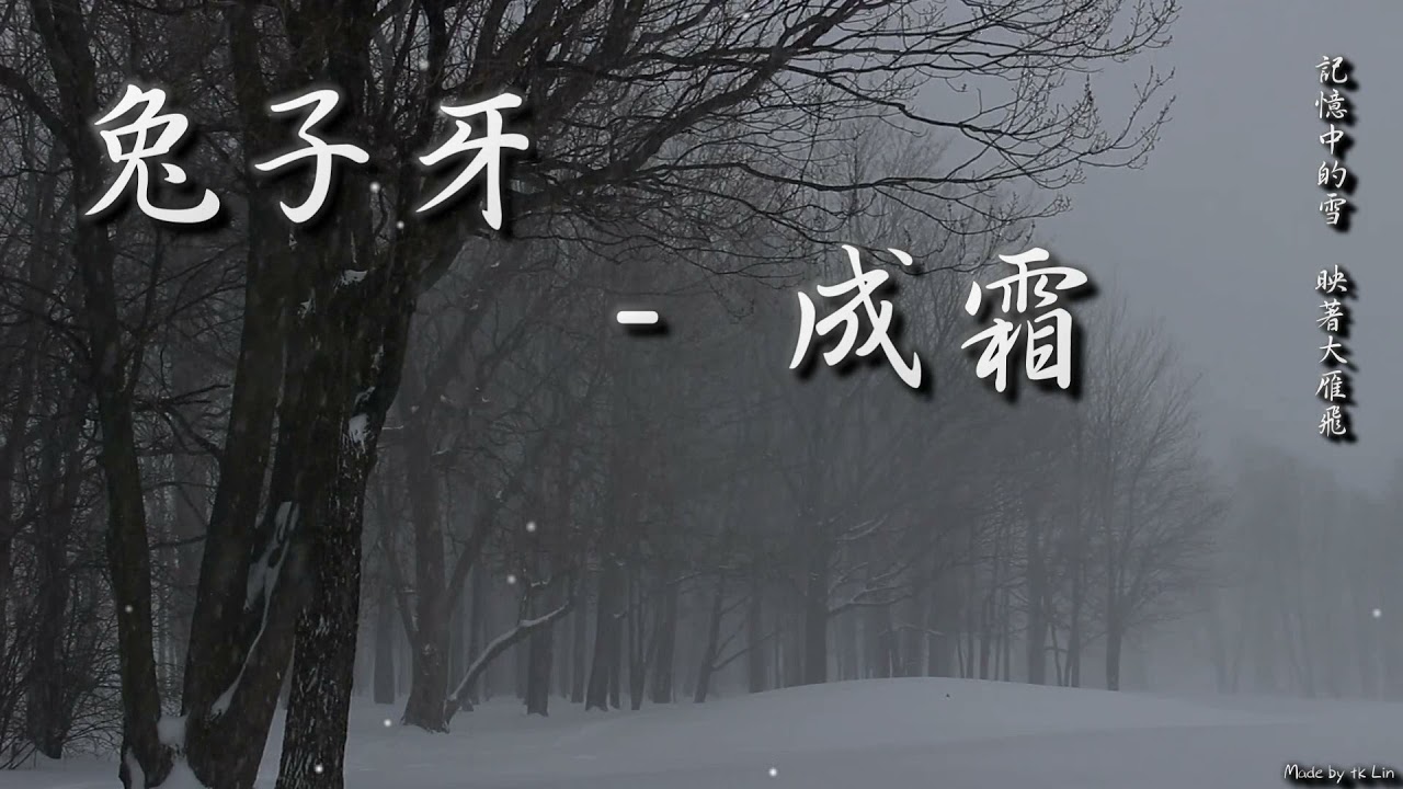 兔子牙 - 成霜「記憶中的雪，映著大雁飛。」[ High Quality Lyrics ][ Chinese Style ][ NCS ] tk推薦