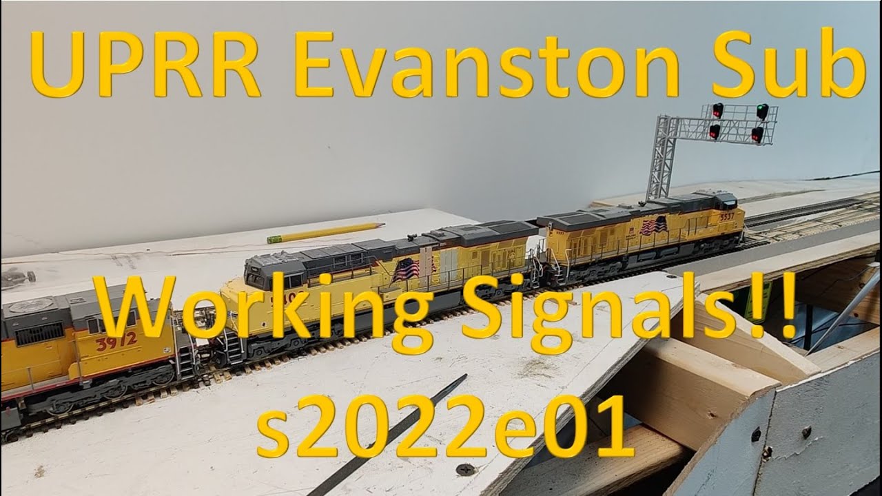 s2022e01 — Рабочие сигналы в масштабе HO, Union Pacific Railroad, Эванстон, подразделение. Операц...