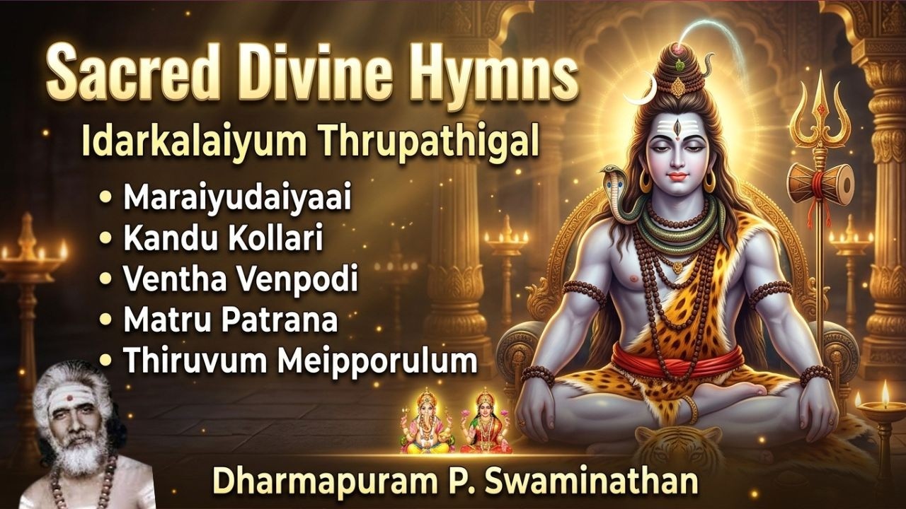 Idarkalaiyum Thirupathigangal | Thevaram Songs | Dharmapuram P. Swaminathan | Lord Shiva Devotional