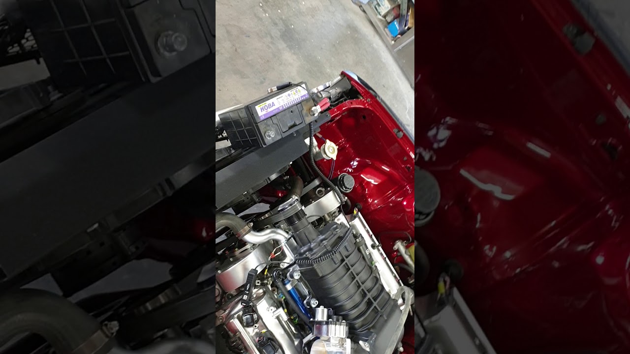 Supercharged 1UZ startup.