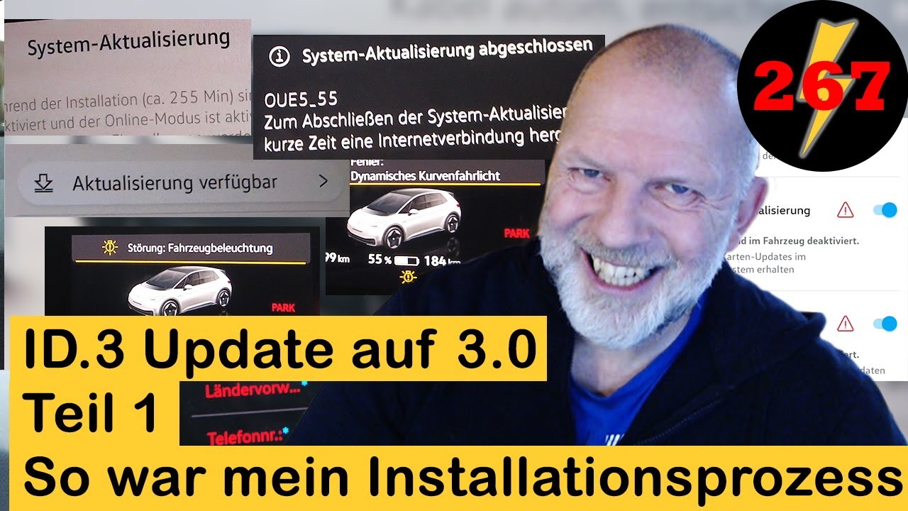 ID.3 Update auf 3.0 erster Teil. Installationsprozess mit Fehlermeldungen und offenen Fragen