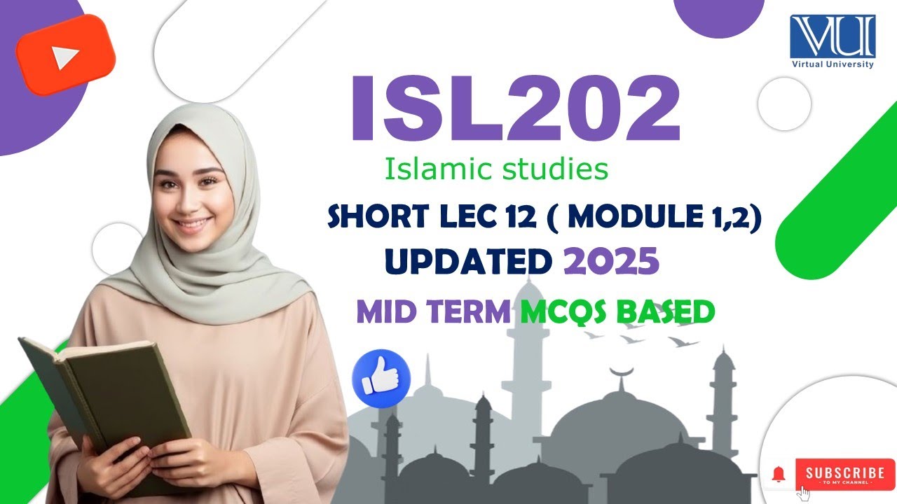 ISL202 Lecture 12 Modules 1,2 | VU_Explanation_Highlighted_Midterm_MCQs | codeneat.com | Code Neat