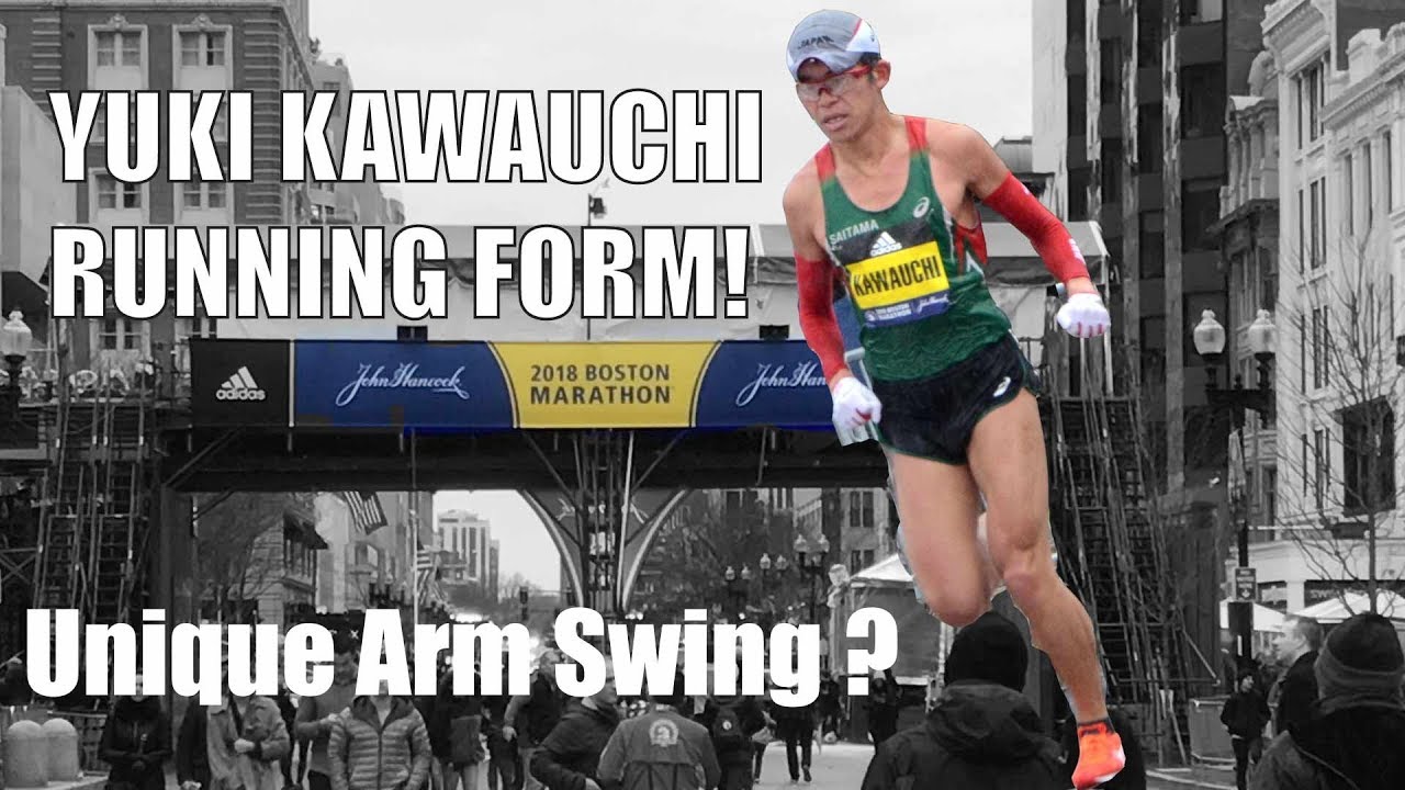 YUKI KAWAUCHI ARM SWING: 2018 BOSTON MARATHON CHAMPION!  | Sage Running Form Technique Analysis