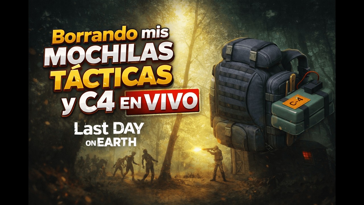 BORRO MIS C4 Y MOCHILAS TÁCTICAS EN VIVO #ldoe #last #lastdayonearth #kéfir
