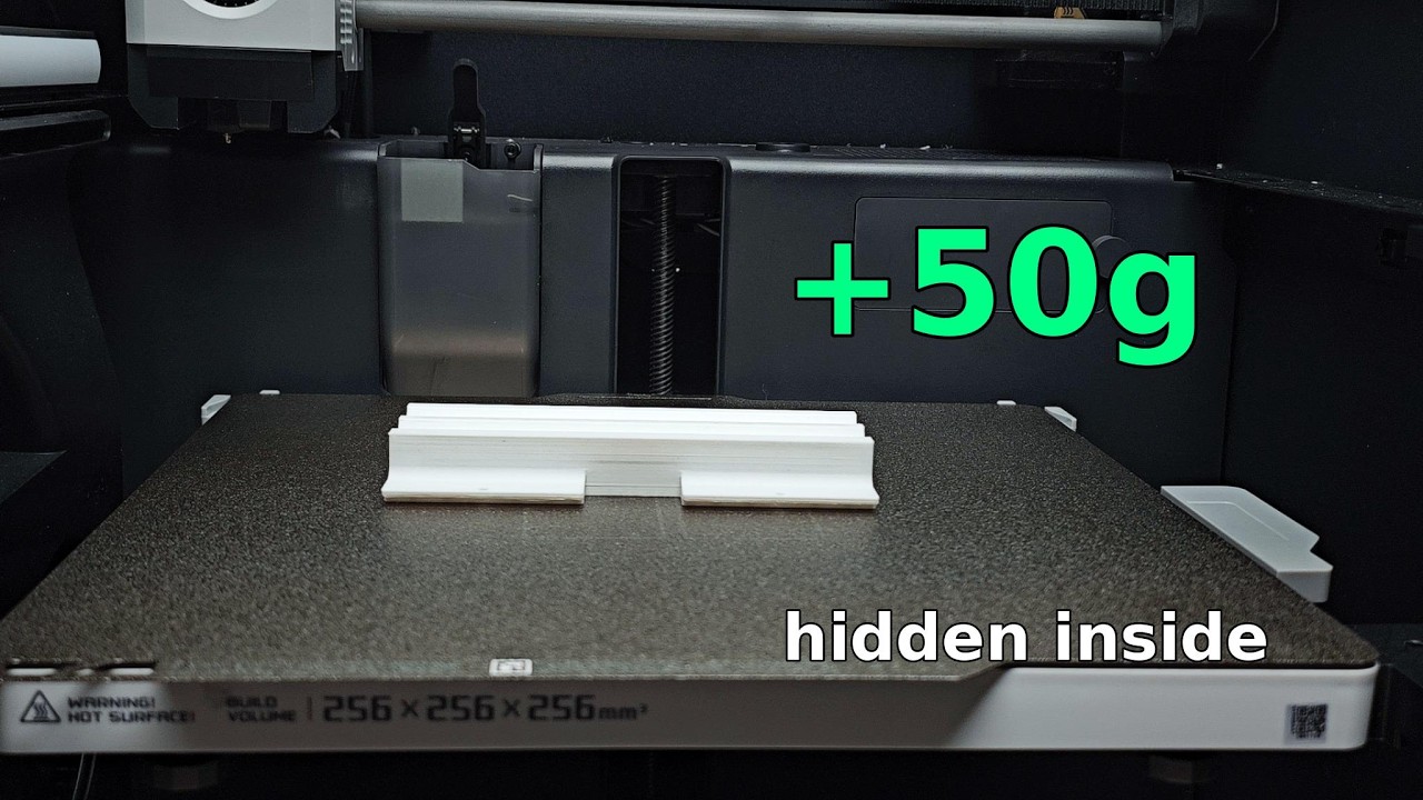 I Hid 50g of Metal Inside a 3D Print — Here’s the Exact Method (No Glue, No Screws)?