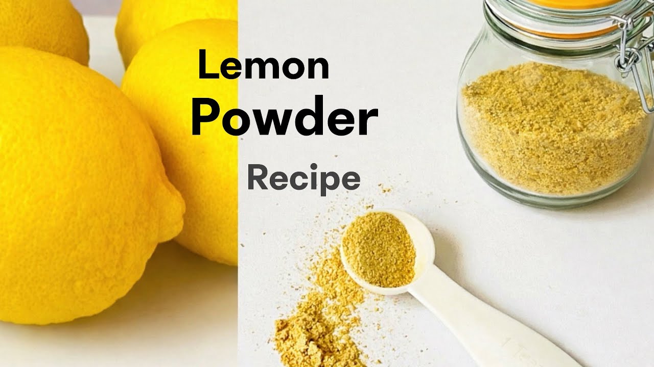 How to make Lemon Powder (Not Bitter!) | Easy Homemade Lemon Peel Powder