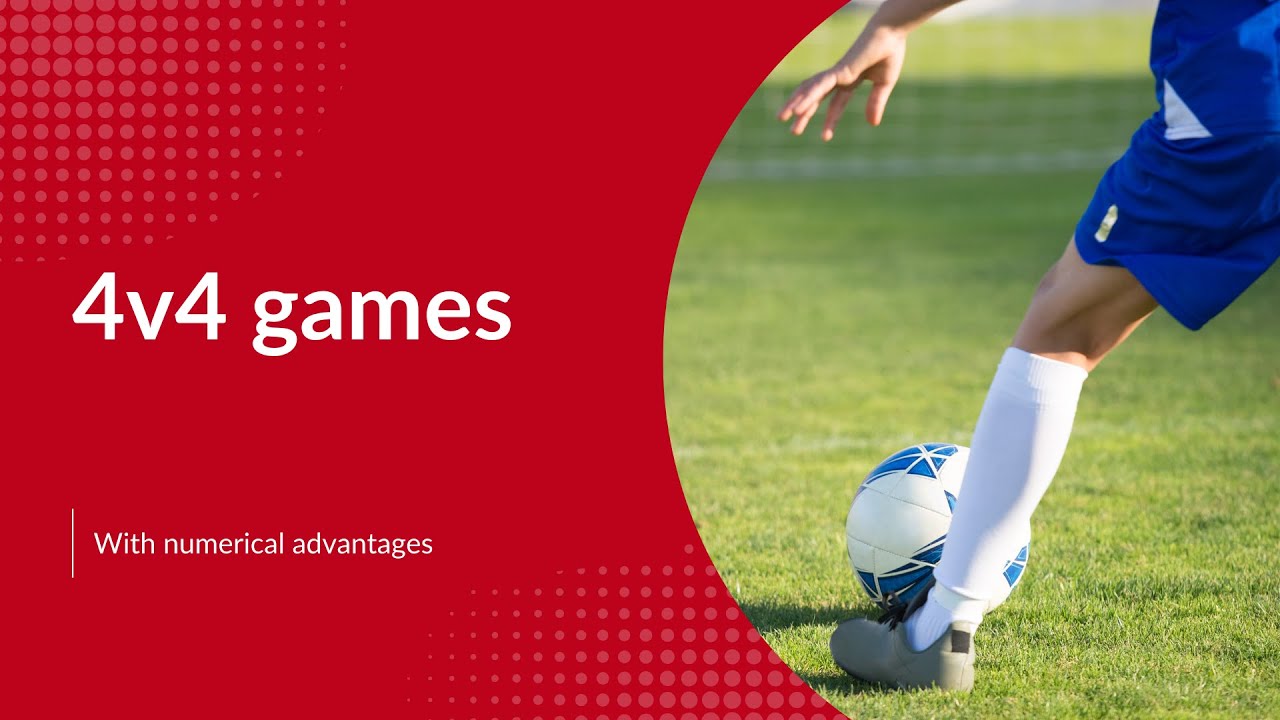 4v4 Games with numerical advantages #footballtraining #liveTagPRO