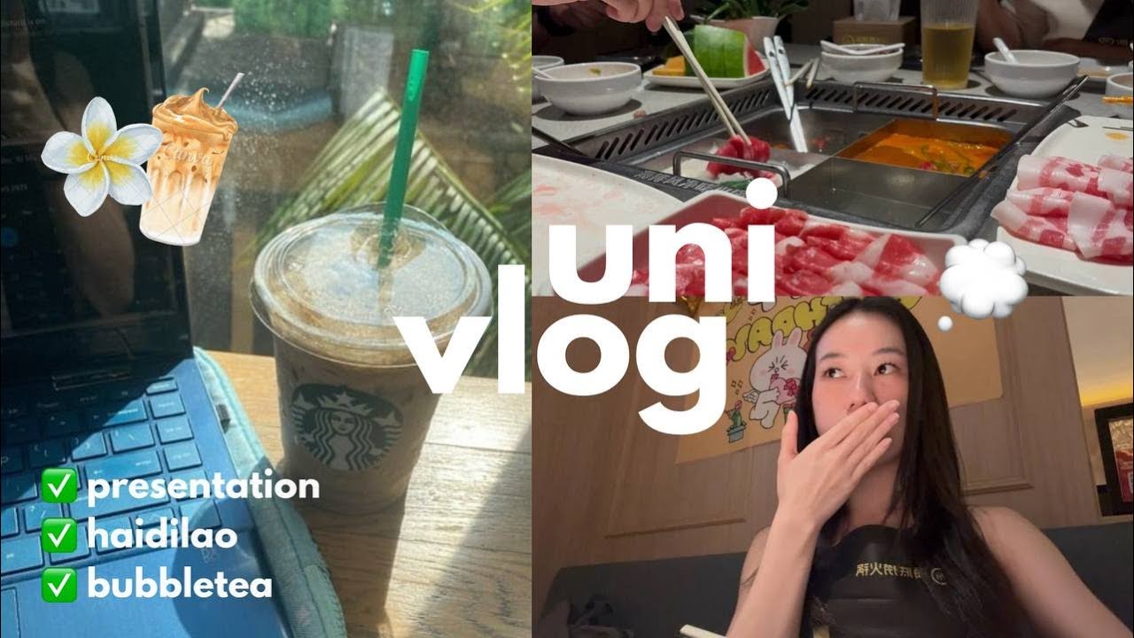 day in my uni life in singapore 💌| last presentation of the semester, friends, food