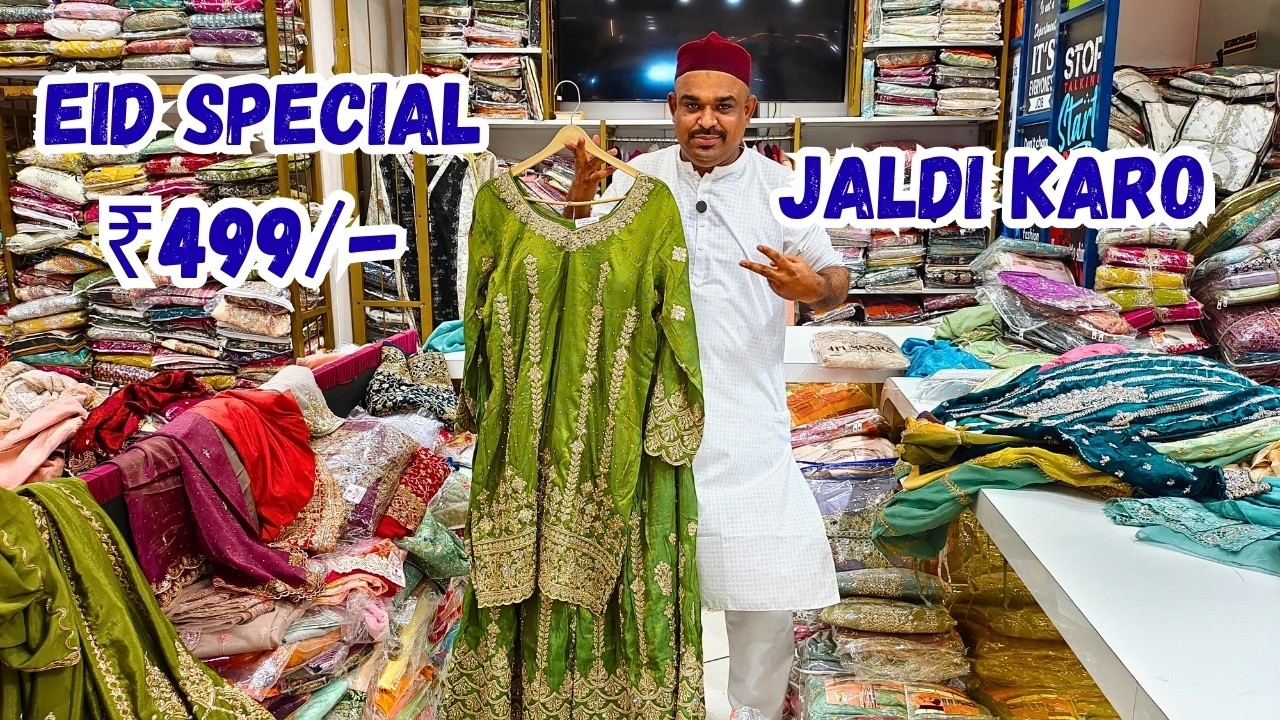 EID Special 🤩Designer Wedding Dresses Pakistani Garara Plazzo Manha Wholesale Hyderabad