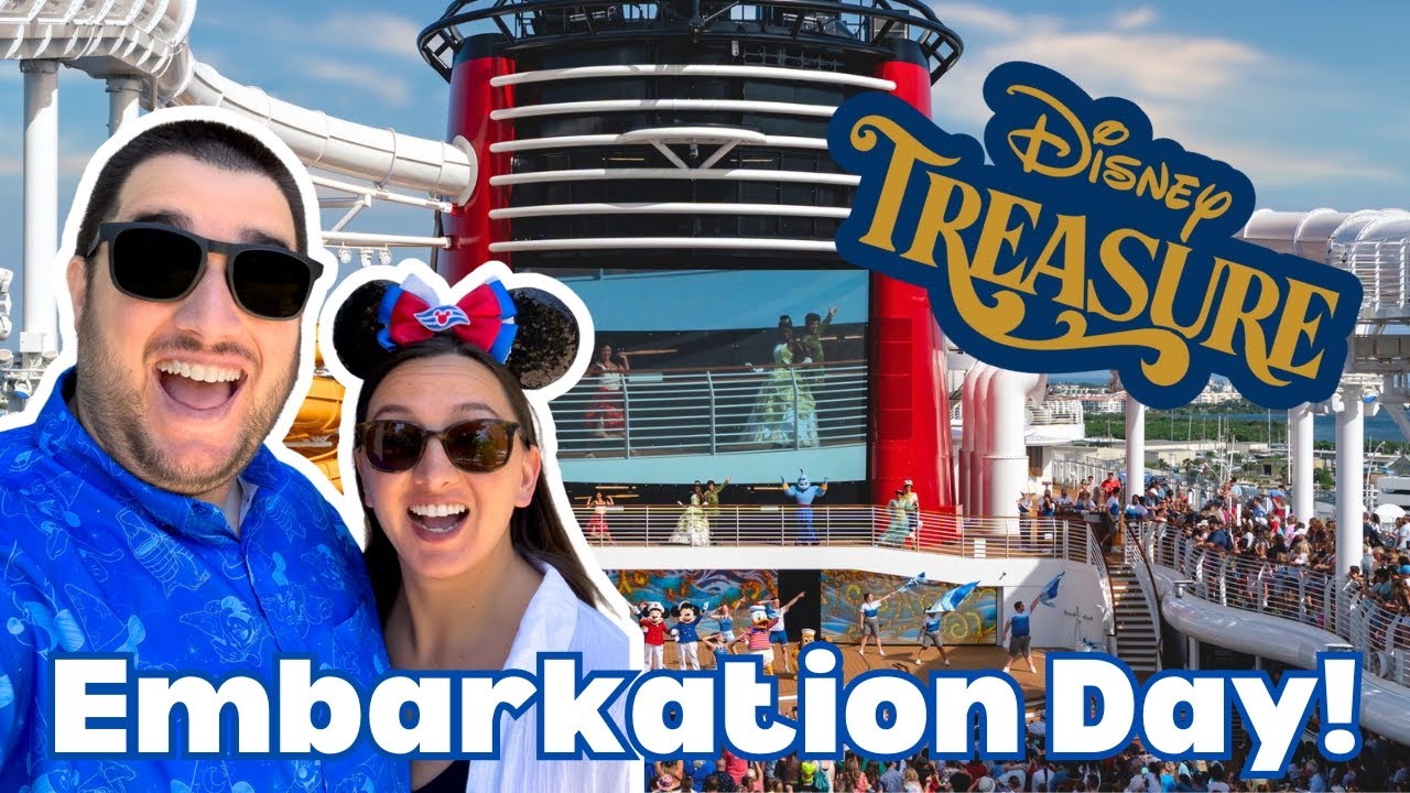 Disney Treasure Embarkation Day | 7-Night Disney Cruise to the Eastern Caribbean – Adventure Begins!