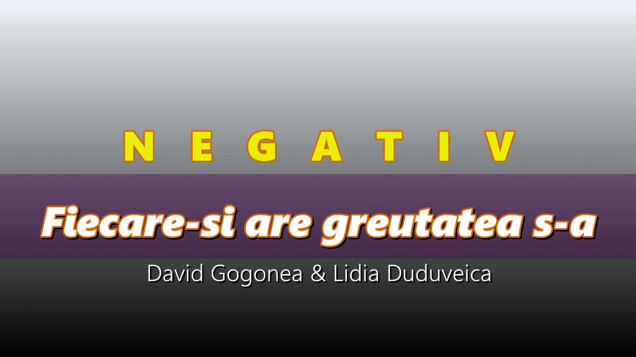 Fiecare isi are greutatea s-a 🔸️ Negativ official