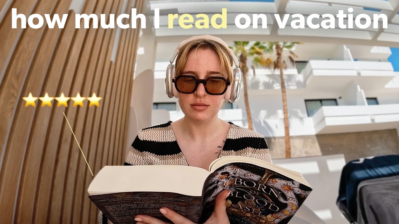 How much I read in a week on vacation 📖🎧☀️🌴 TBR & kindle reading vlog