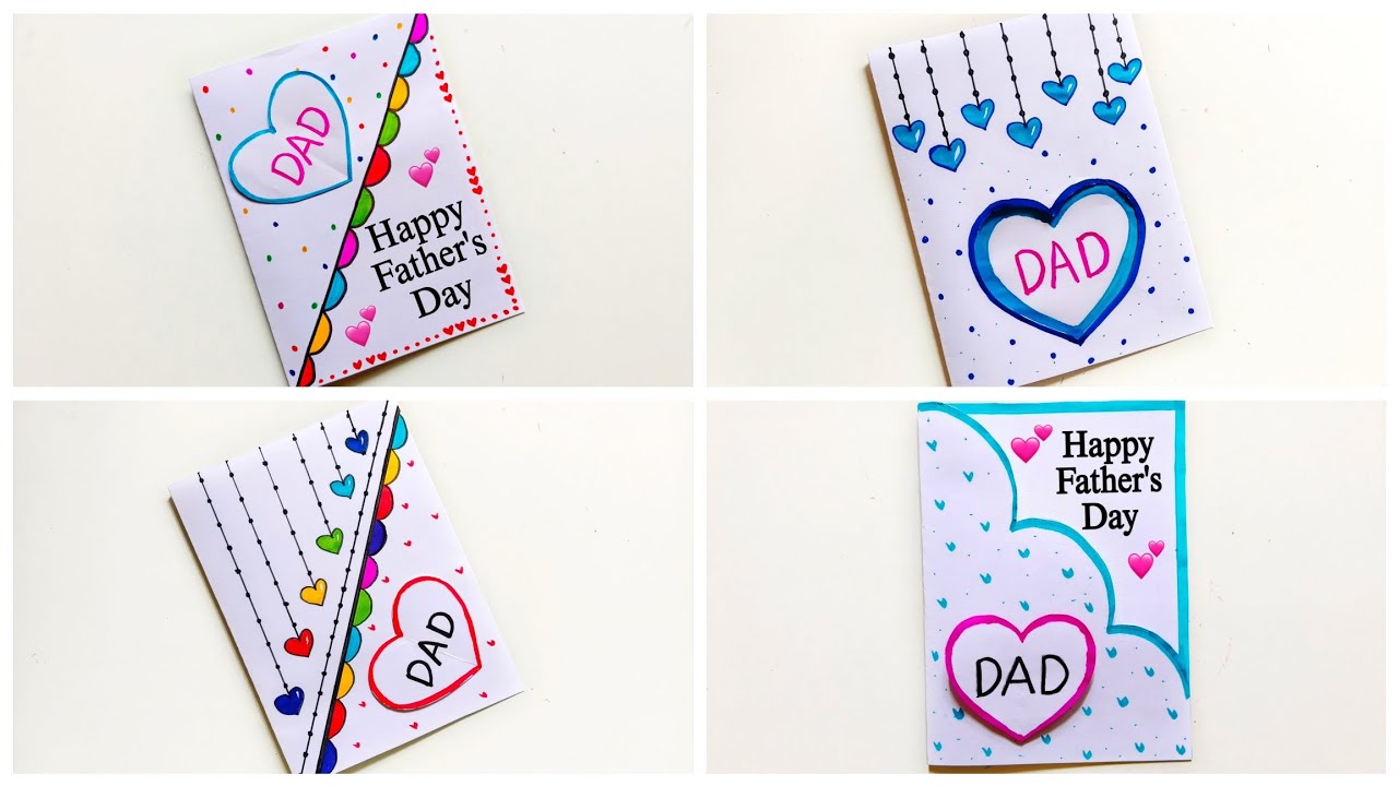 Last minute Fathers Day Card Easy | DIY Father's Day Gift Ideas 2026 | White Paper Father's Day Card