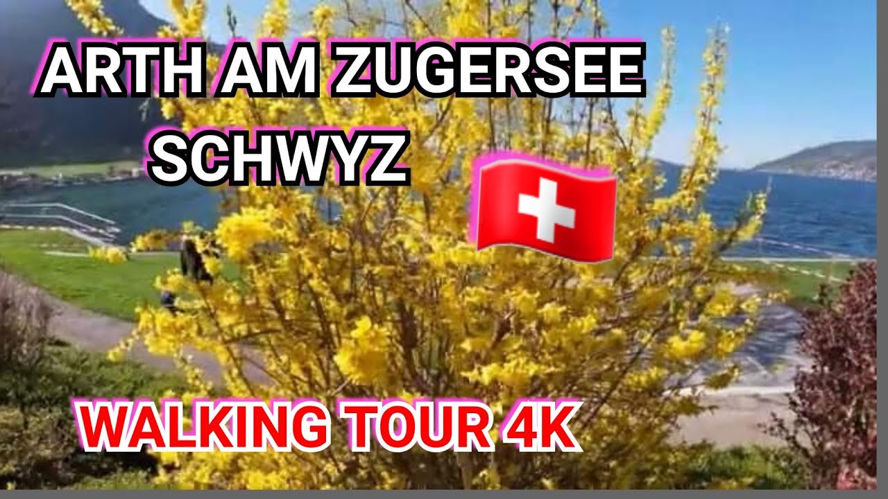 ARTH AM ZUGERSEE SCHWYZ  WALKING TOUR 4K