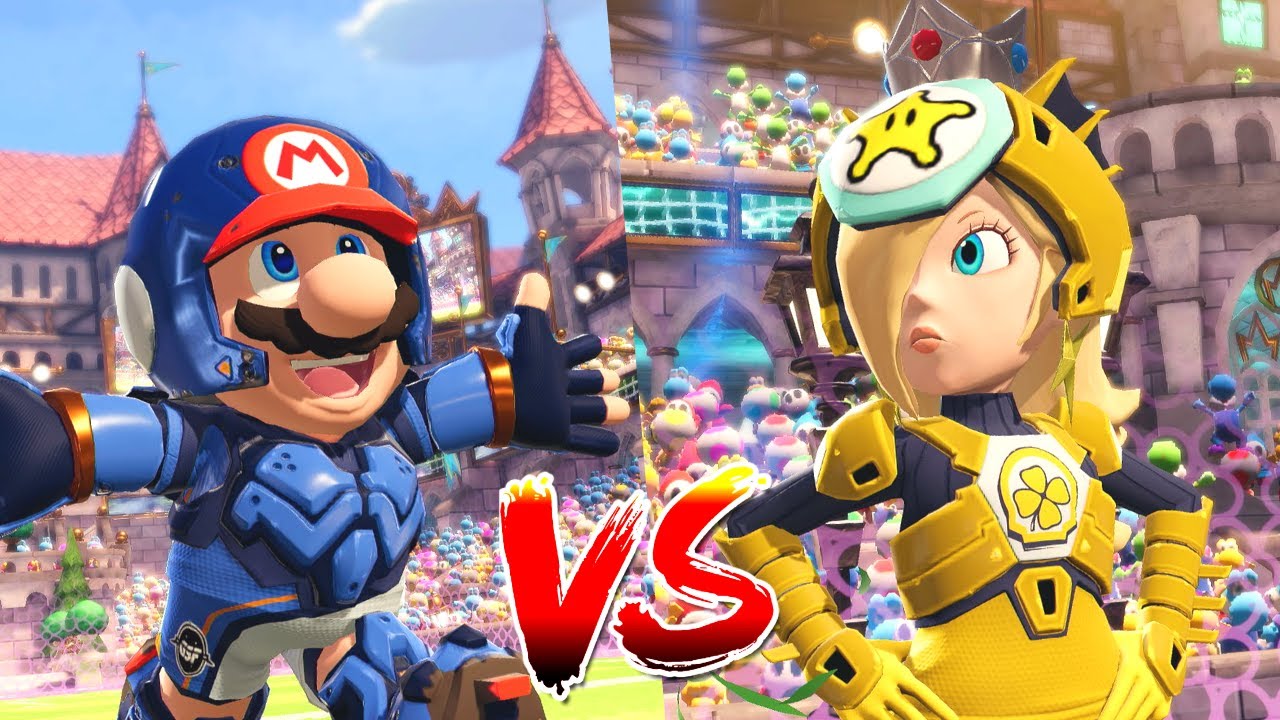 Muscle Mario vs Shellfish Rosalina: MARIO STRIKERS BATTLE LEAGUE