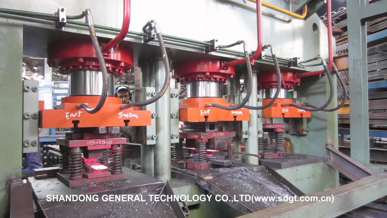 SDGT Leaf Spring Machine-Three Station Press