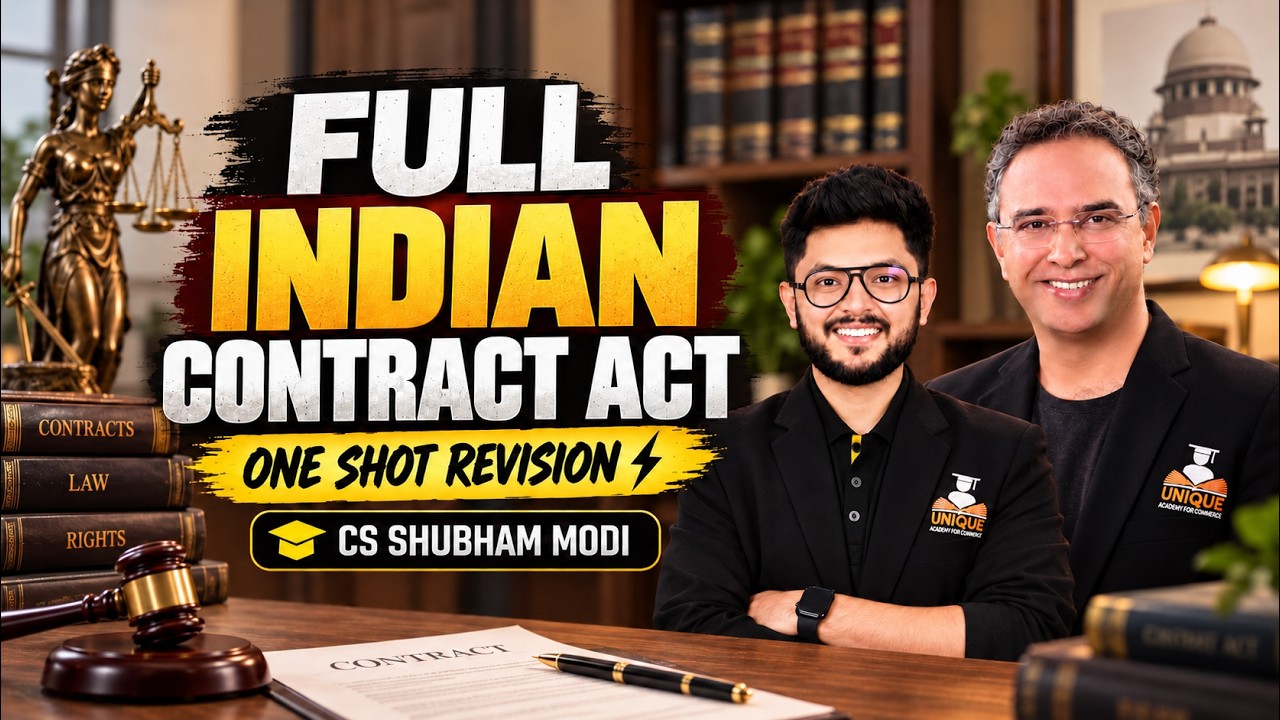 SPECIAL CONTRACT INDIAN CONTRACT ACT⚡ONE SHOT REVISION | CS SHUBHAM MODI