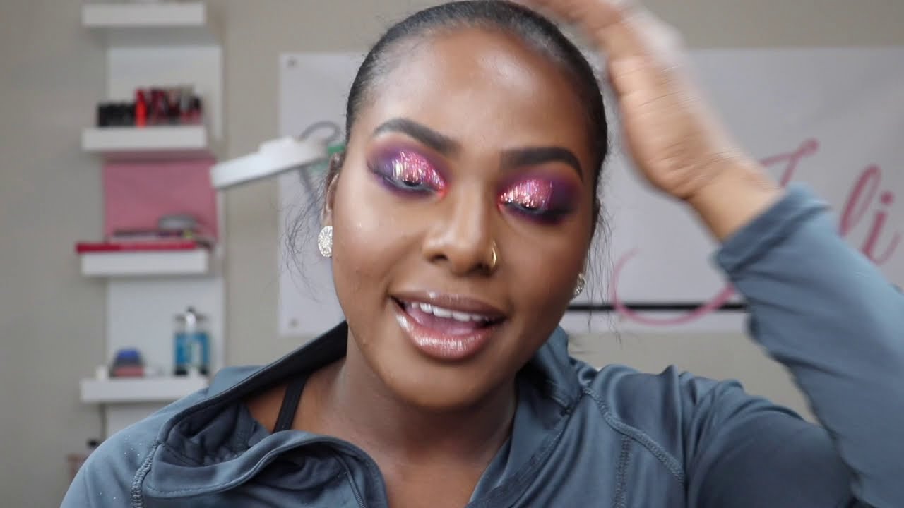 How to get this festive look ft colourpop glitter gel