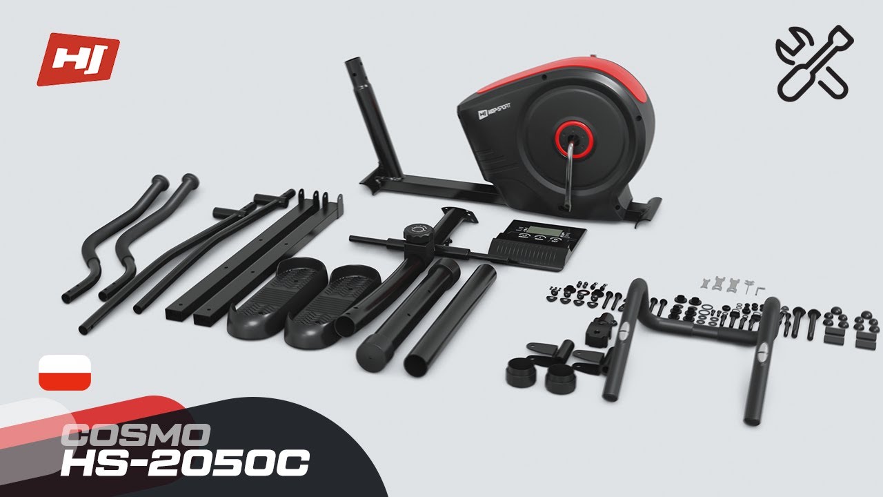 Orbitrek magnetyczny HS-2050C Cosmo Hop-Sport I Montaż krok po kroku