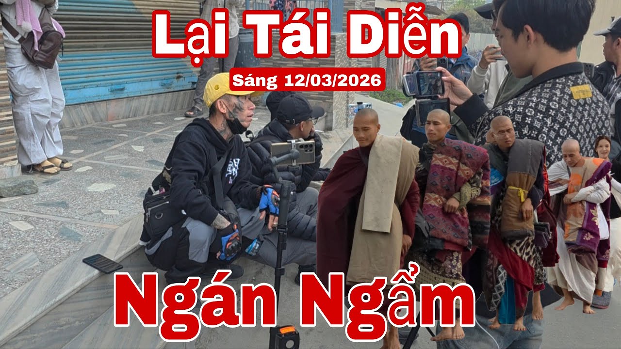 Lại tái diễn điều không tốt đẹp trước cổng sư Minh Tuệ tu tập sáng 12/3/26